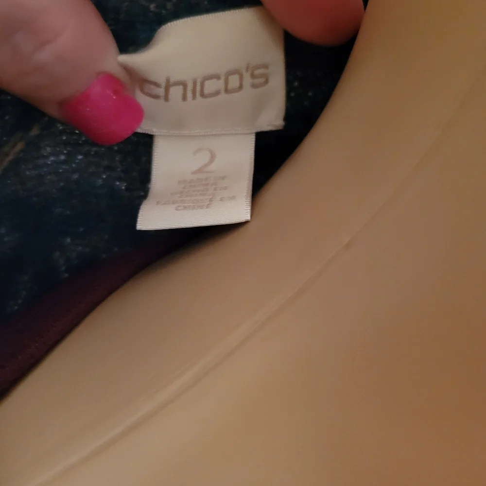 Chico's Size 2 Long Cardigan